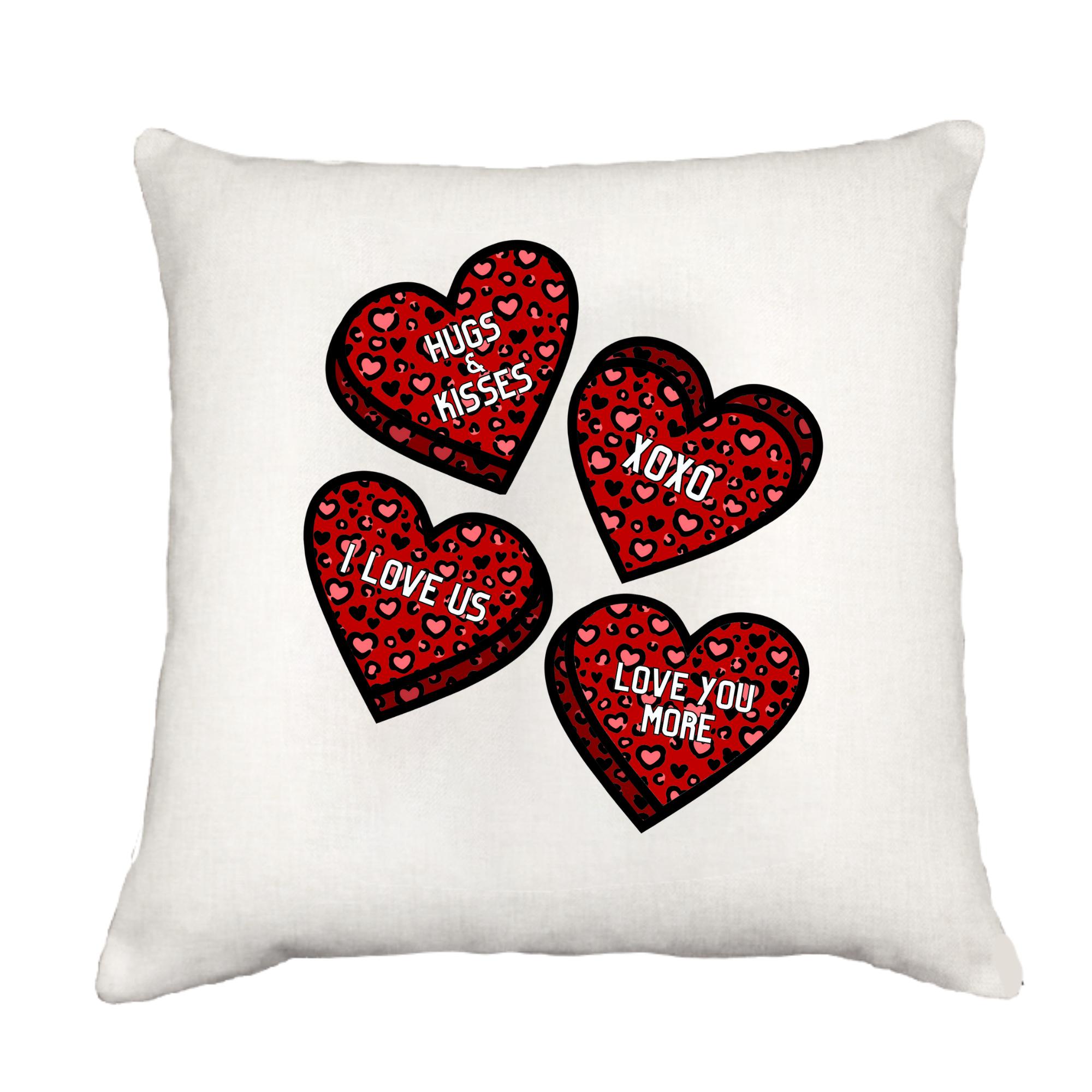 Candy Hearts Cottage Pillow Throw/Decorative Pillow - Southern Sisters