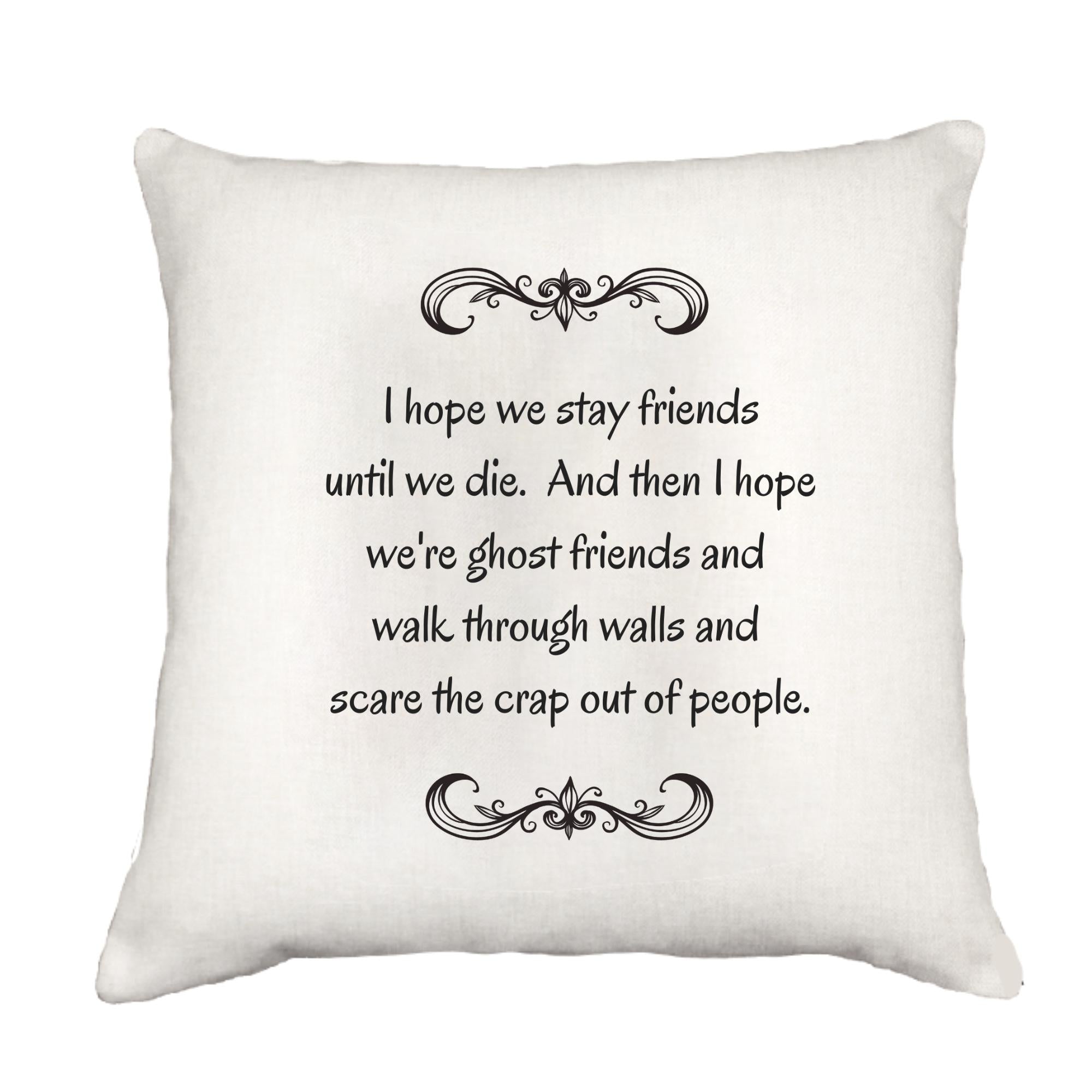 Ghost Friends Cottage Pillow Throw/Decorative Pillow - Southern Sisters