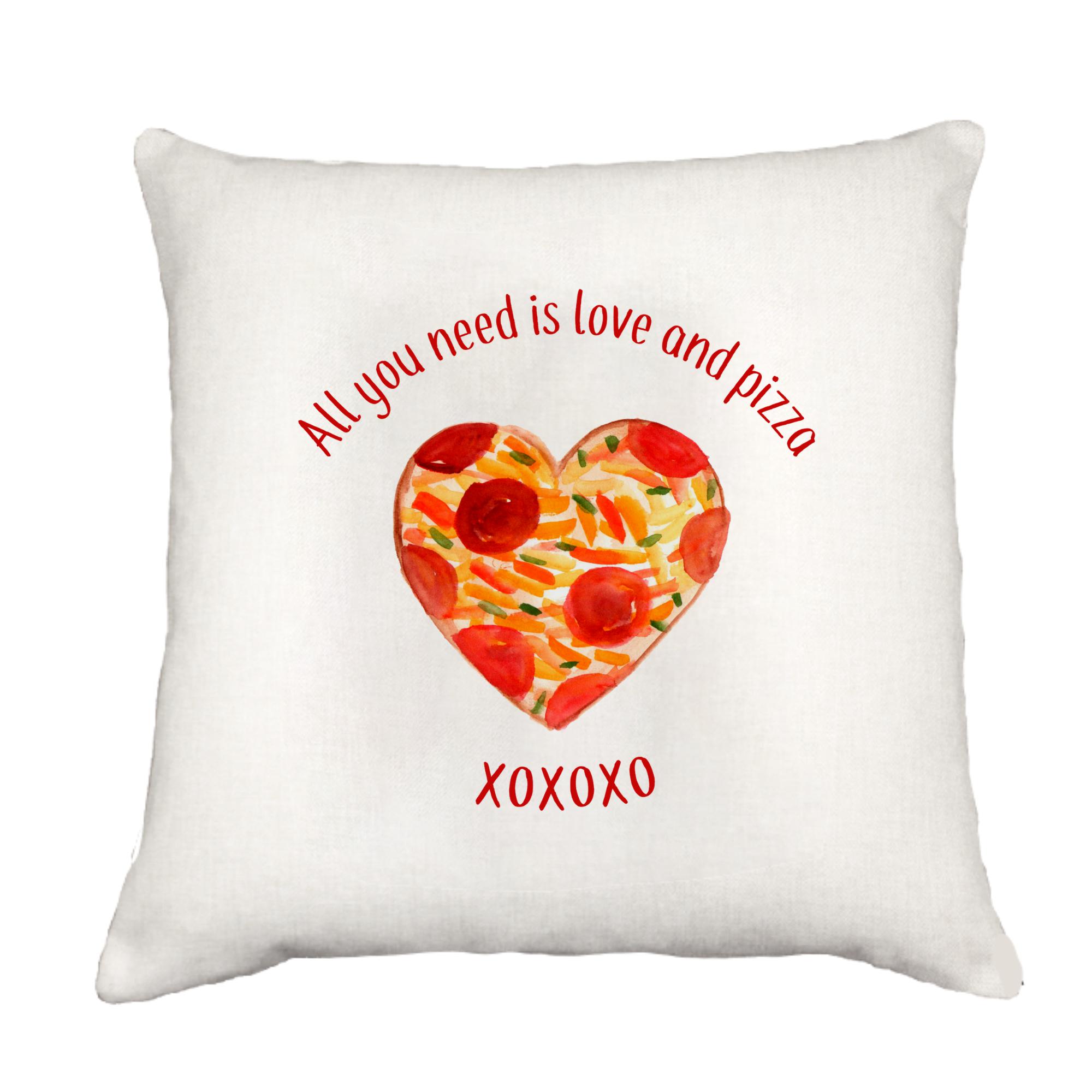 Love And Pizza Cottage Pillow Throw/Decorative Pillow - Southern Sisters