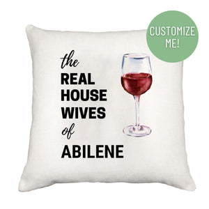 Real Housewives Cocktail Down Pillow Throw Pillow - Southern Sisters