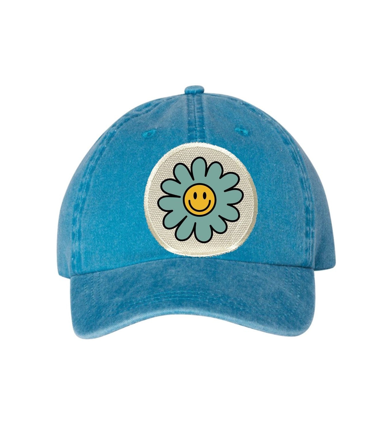 Smiley Flower Ball Cap