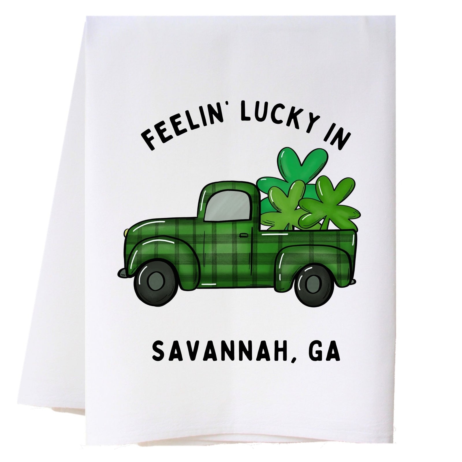Feelin Lucky Truck Kitchen Towel Kitchen Towels - Southern Sisters