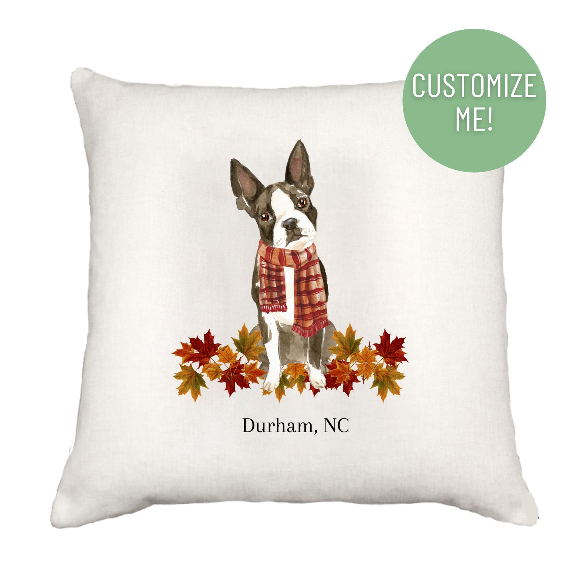 Autumn Dog Down Pillow