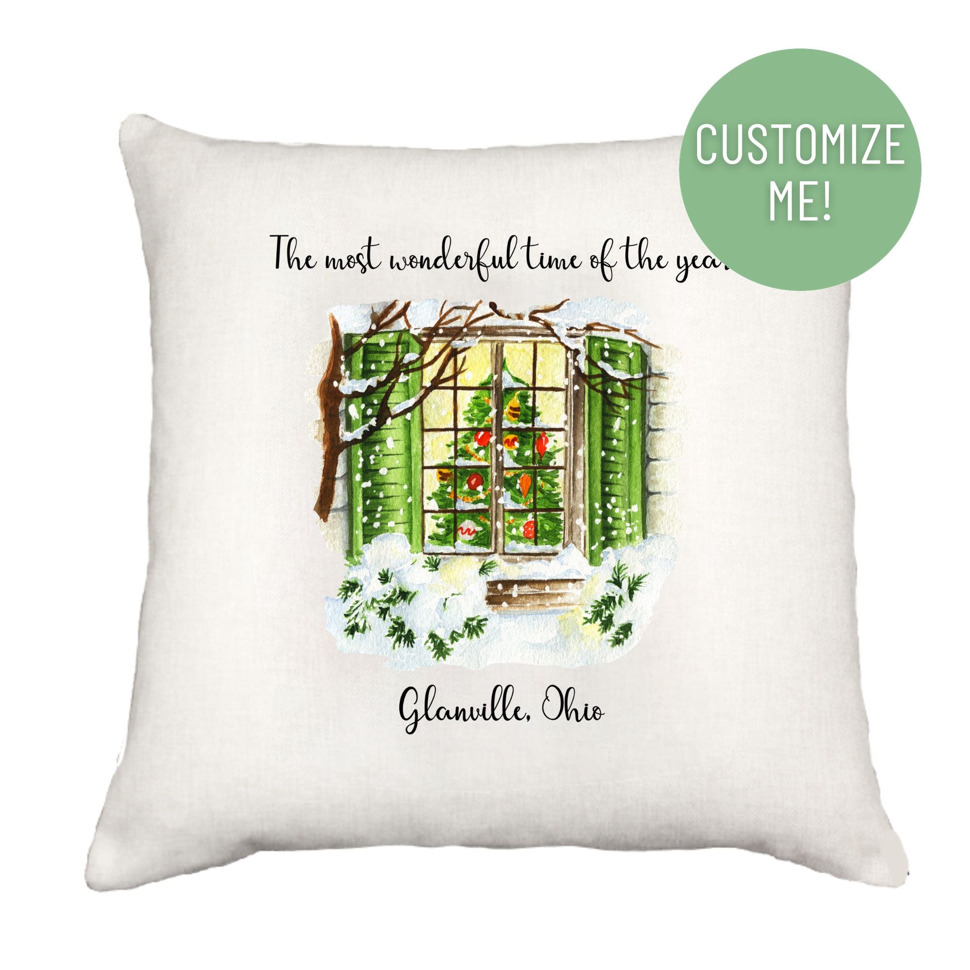 Most Wonderful Time Window Down Pillow