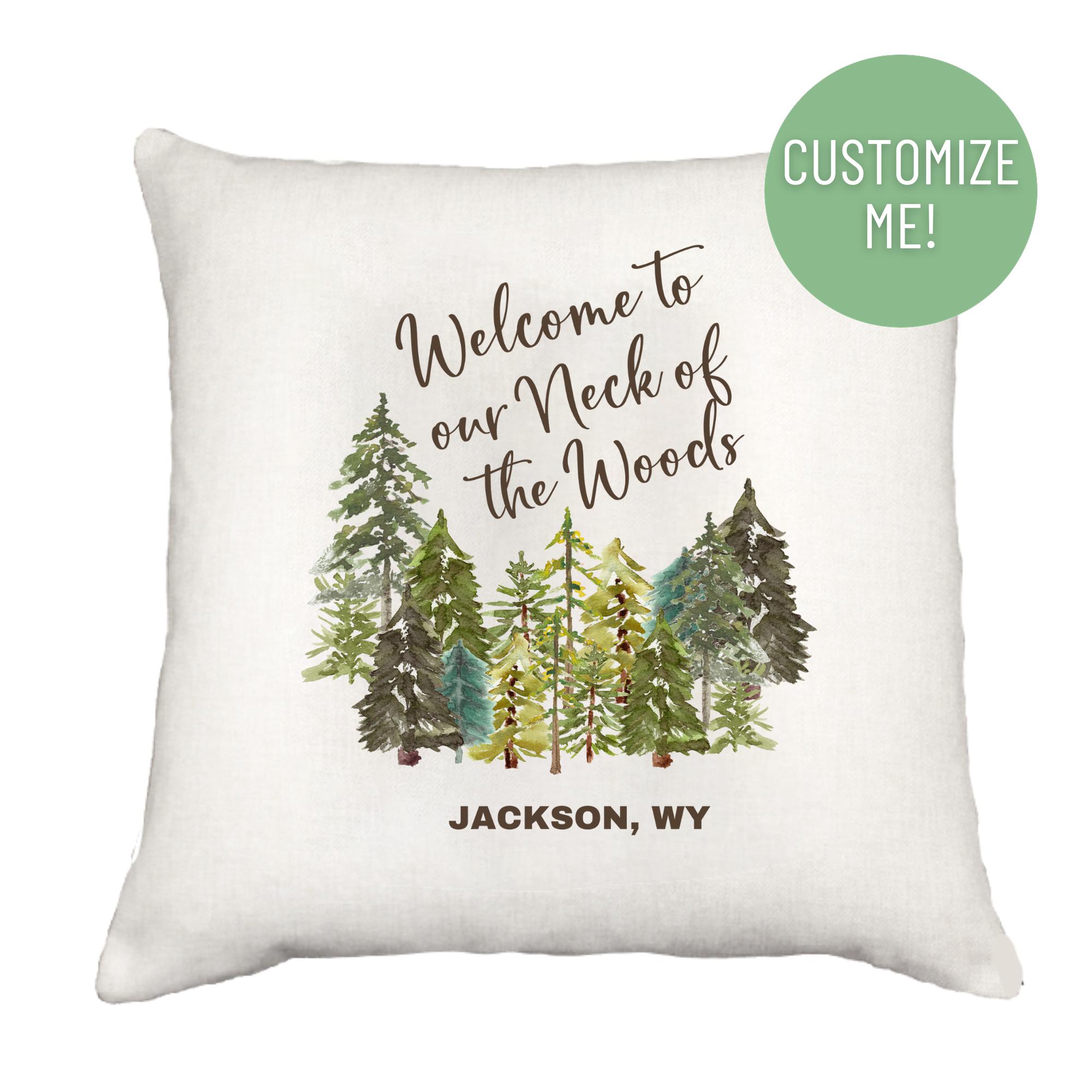 Neck Of The Woods Down Throw Pillow