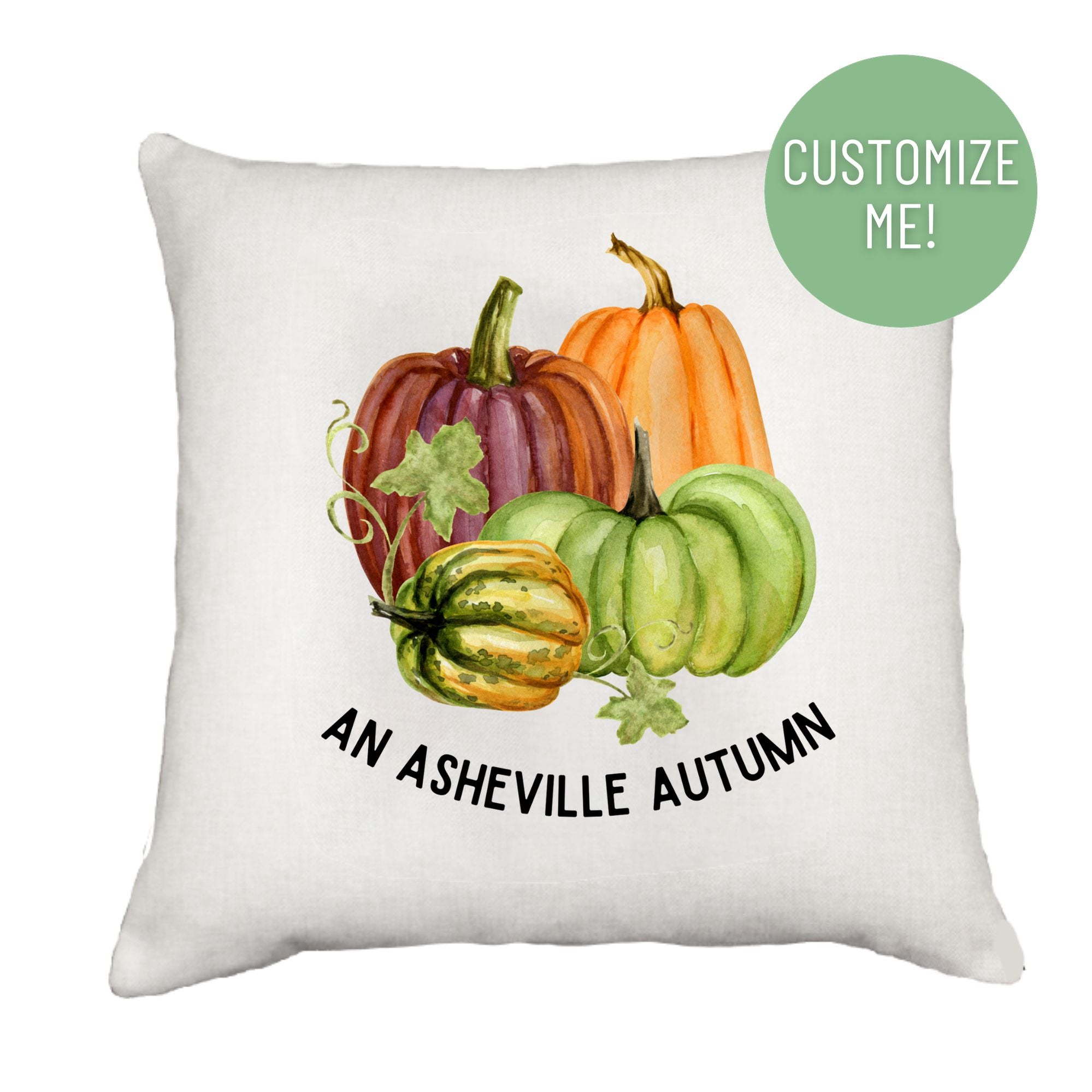 Pumpkin Quartet Down Pillow