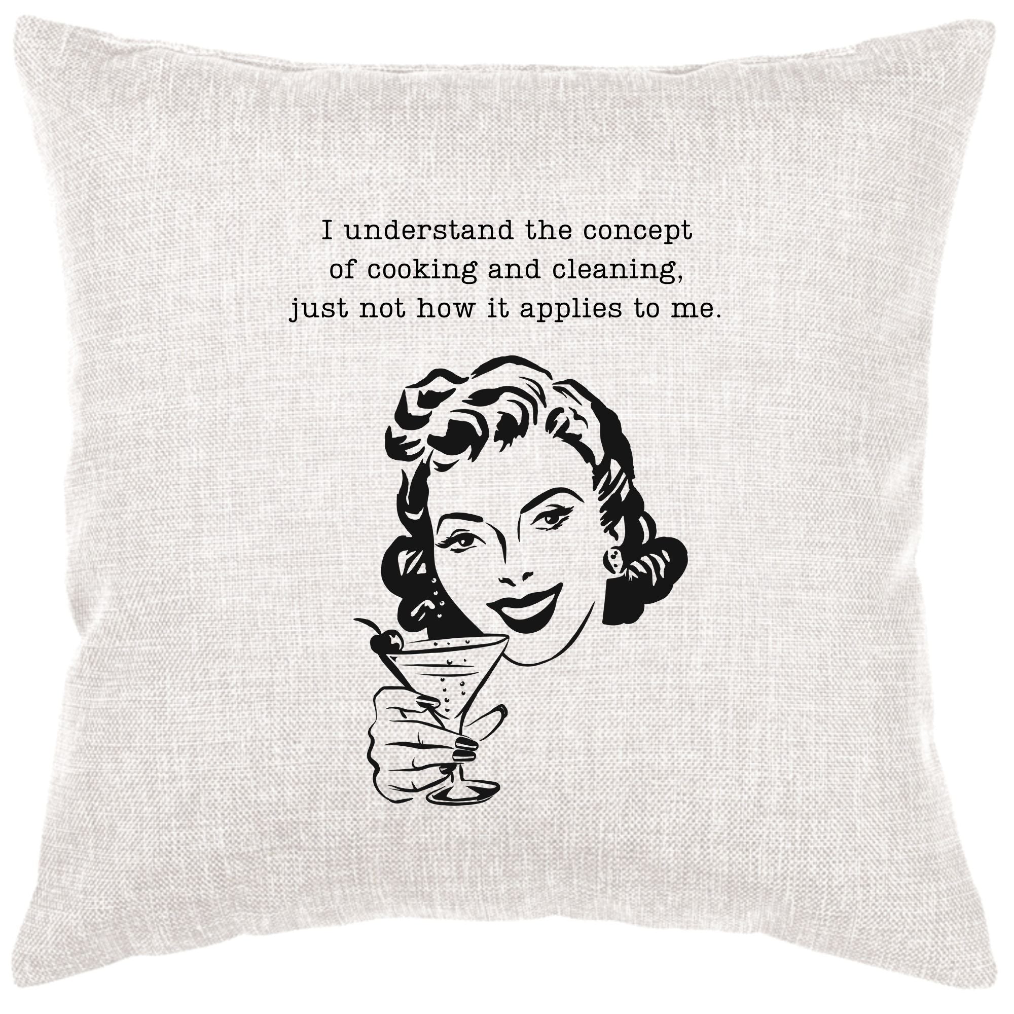 Cooking And Cleaning Cottage Pillow Cover