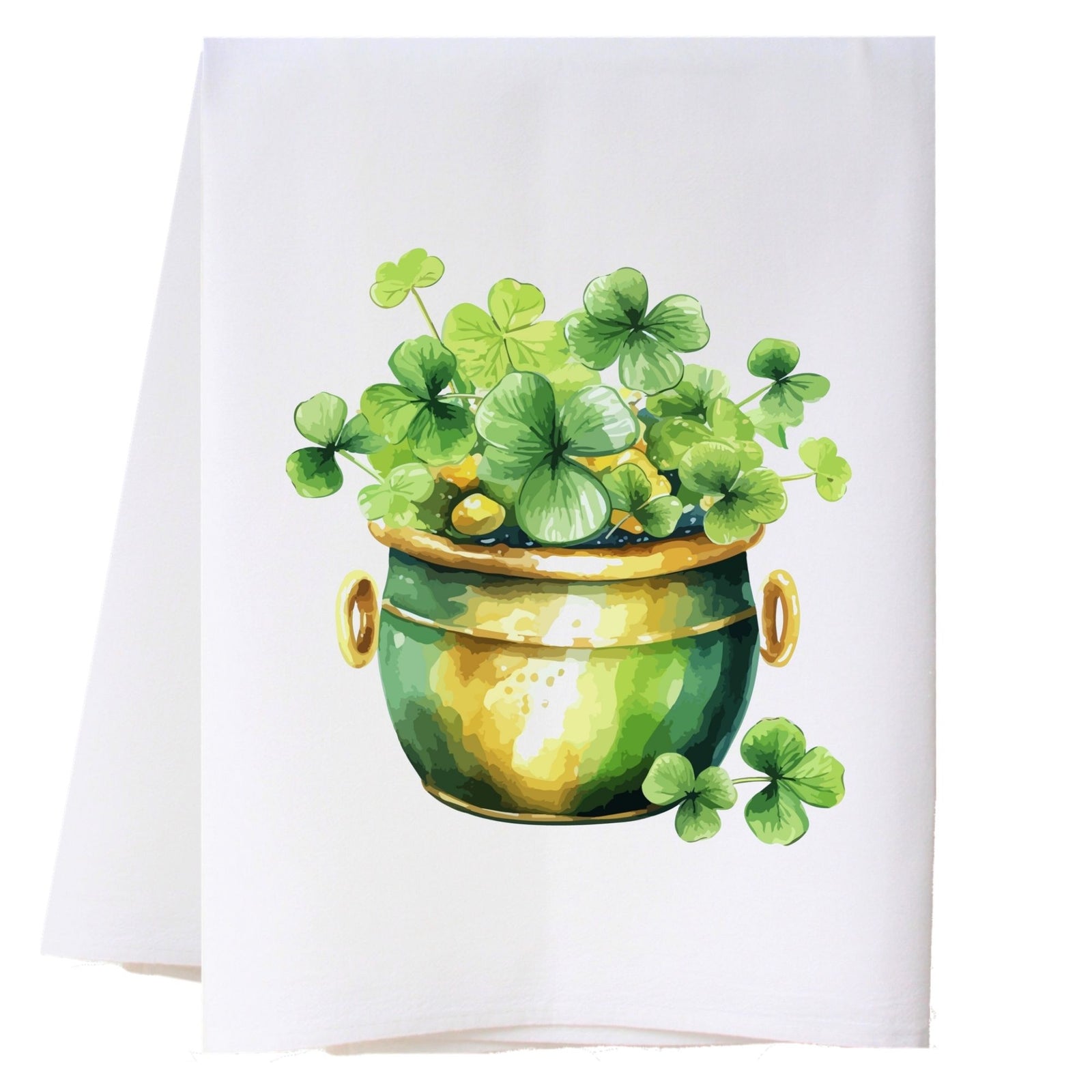 Shamrocks In Pot Kitchen Towel Kitchen Towels - Southern Sisters