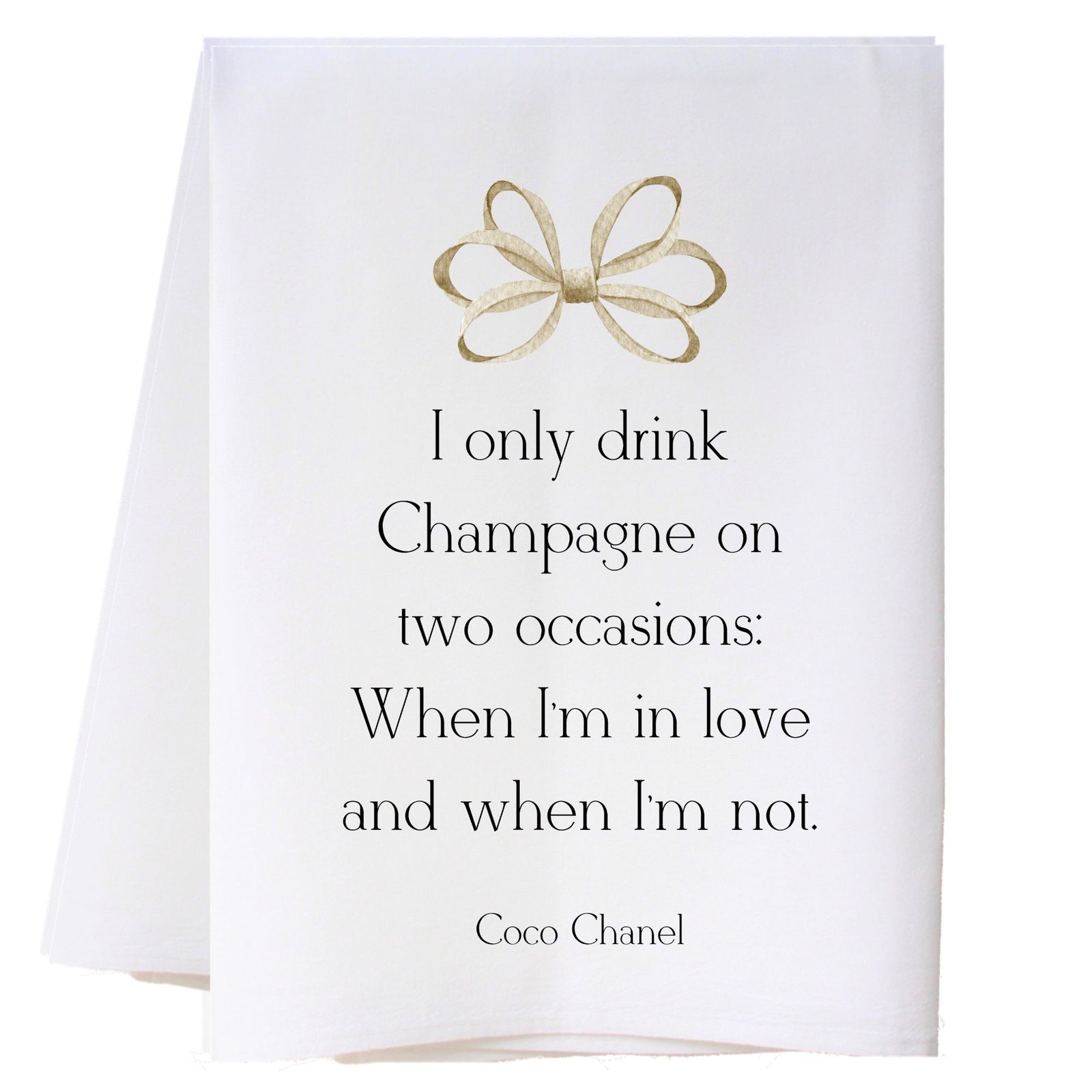Drink Champagne Kitchen Towel