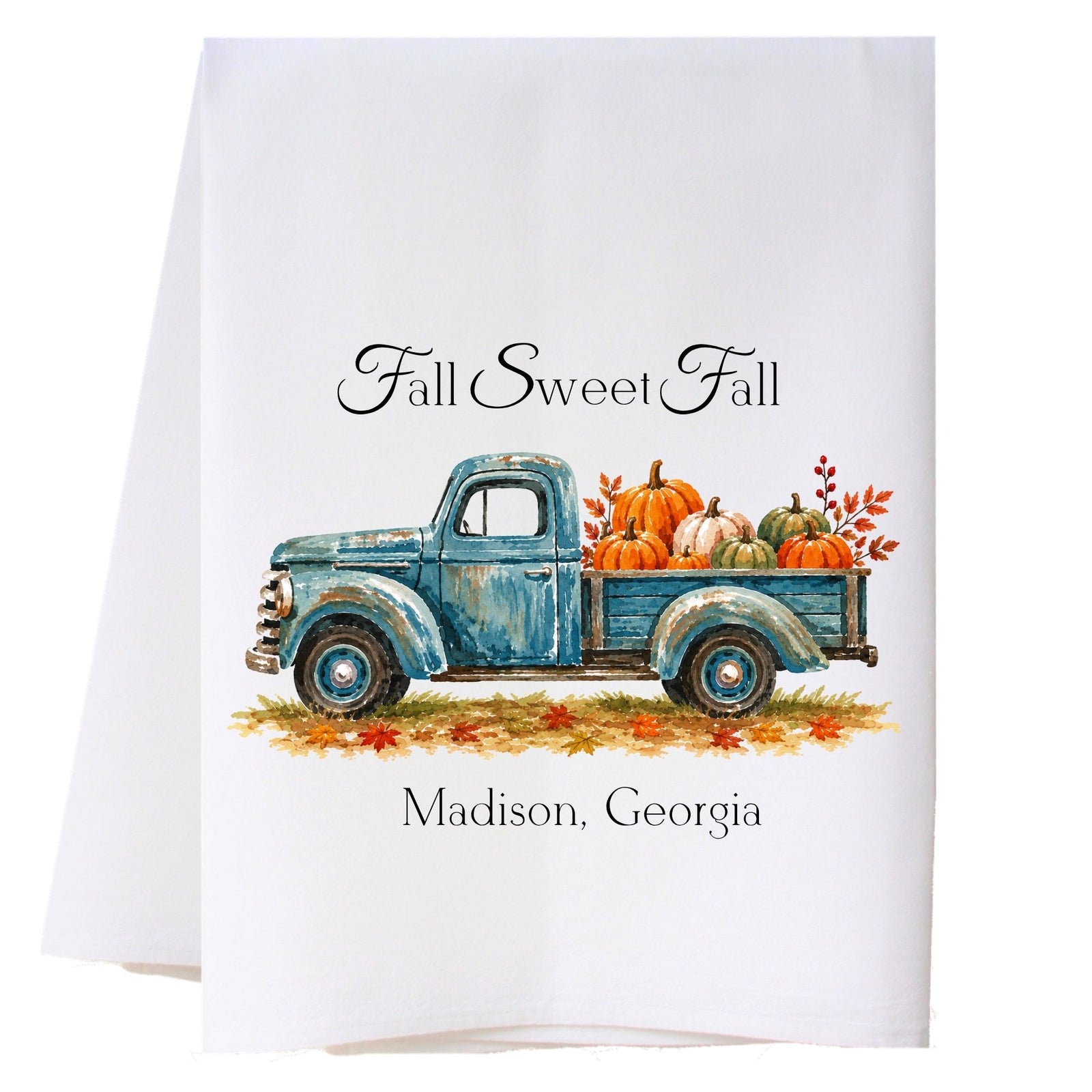 Pumpkin Truck Kitchen Towel