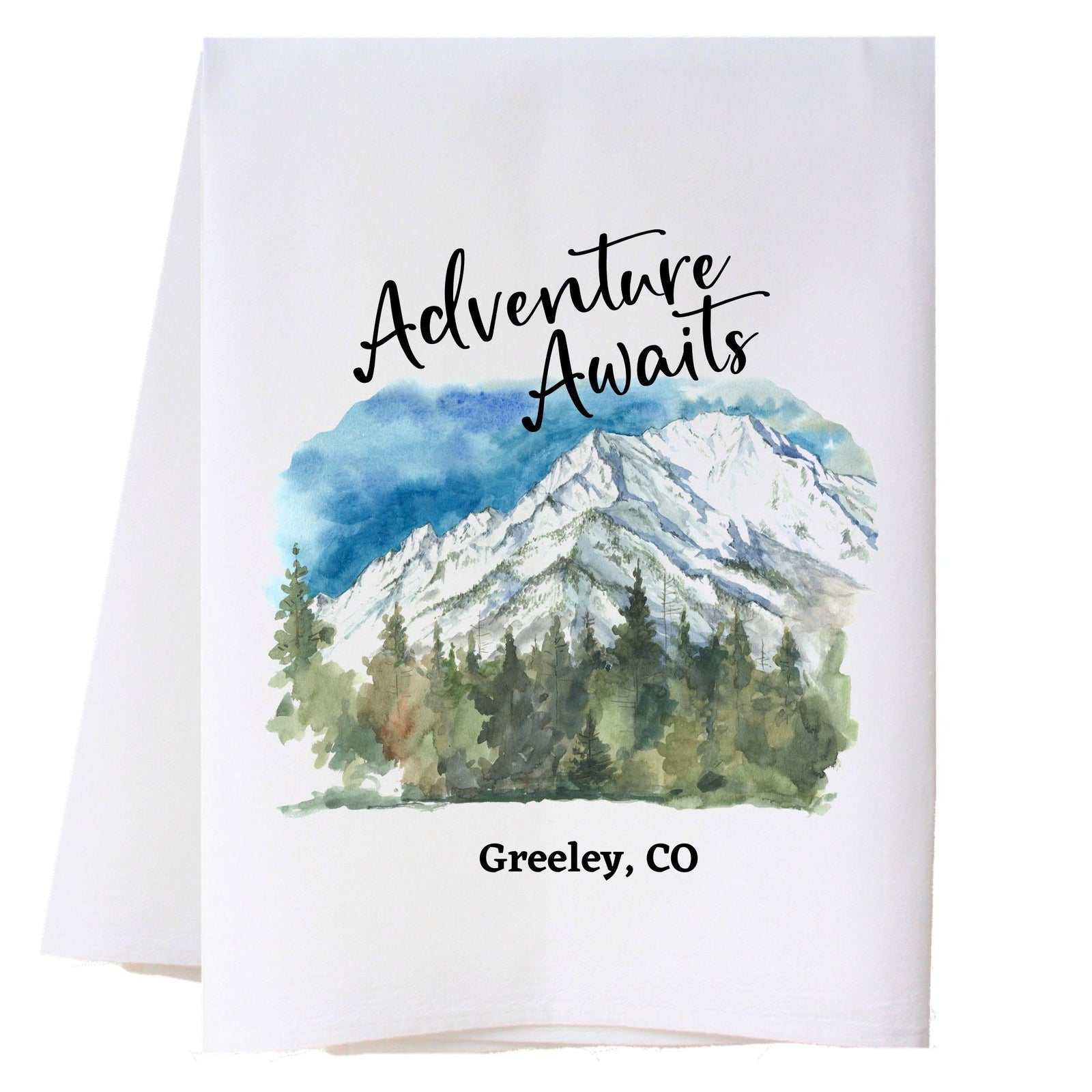 Adventure Awaits Mountains Kitchen Towel Kitchen Towels - Southern Sisters