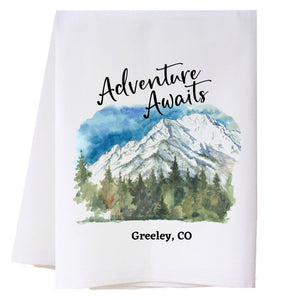 Adventure Awaits Mountains Kitchen Towel Kitchen Towels - Southern Sisters