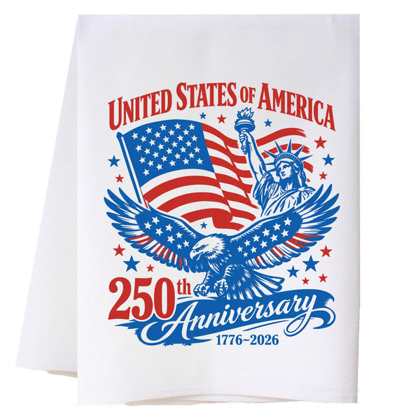 Anniversary Eagle Kitchen Towel