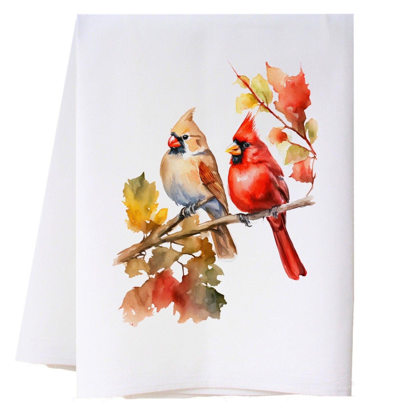 Autumn Cardinals Kitchen Towel Kitchen Towels - Southern Sisters