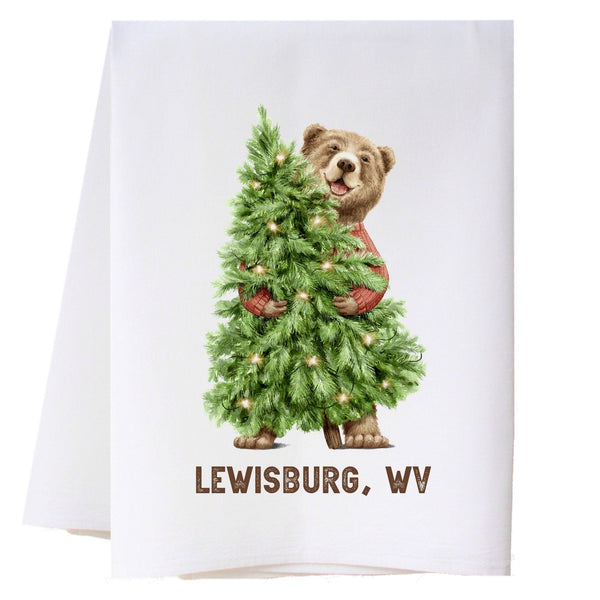 Bear And Tree Kitchen Towel