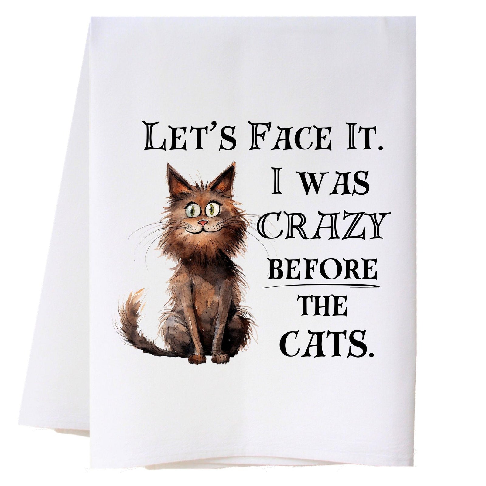 Before The Cats Kitchen Towel