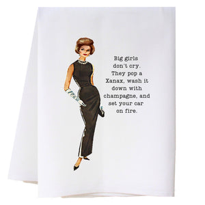 Big Girls Don't Cry Kitchen Towel
