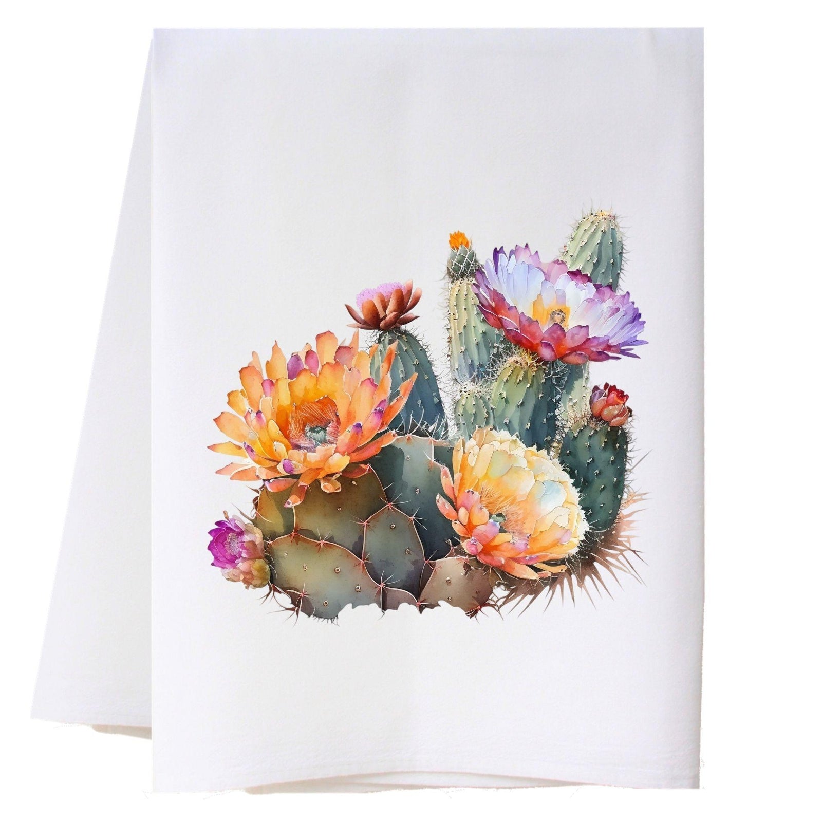 Blooming Cactus 2 Kitchen Towel Kitchen Towels - Southern Sisters