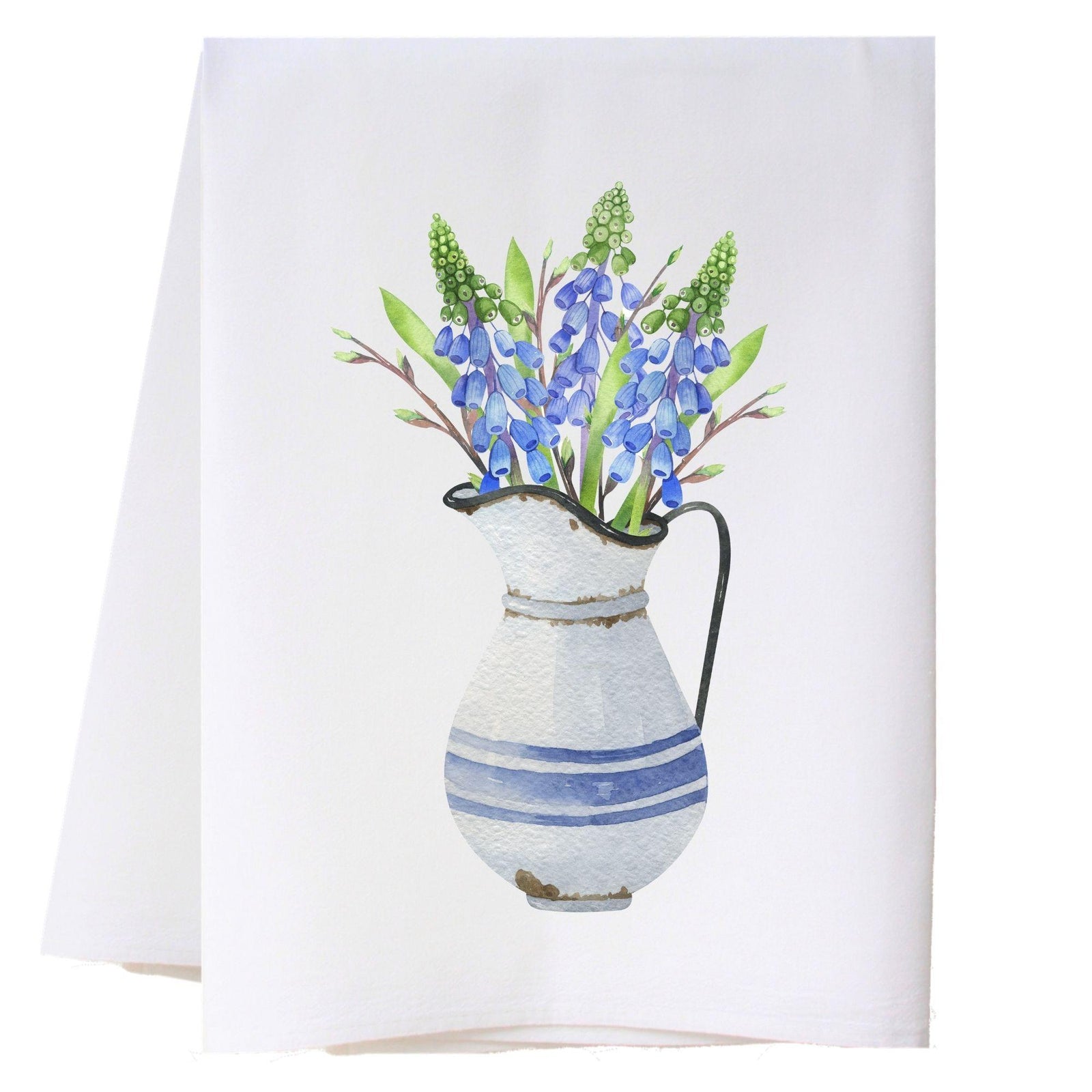 Blooms In Pitcher Kitchen Towel Kitchen Towels - Southern Sisters