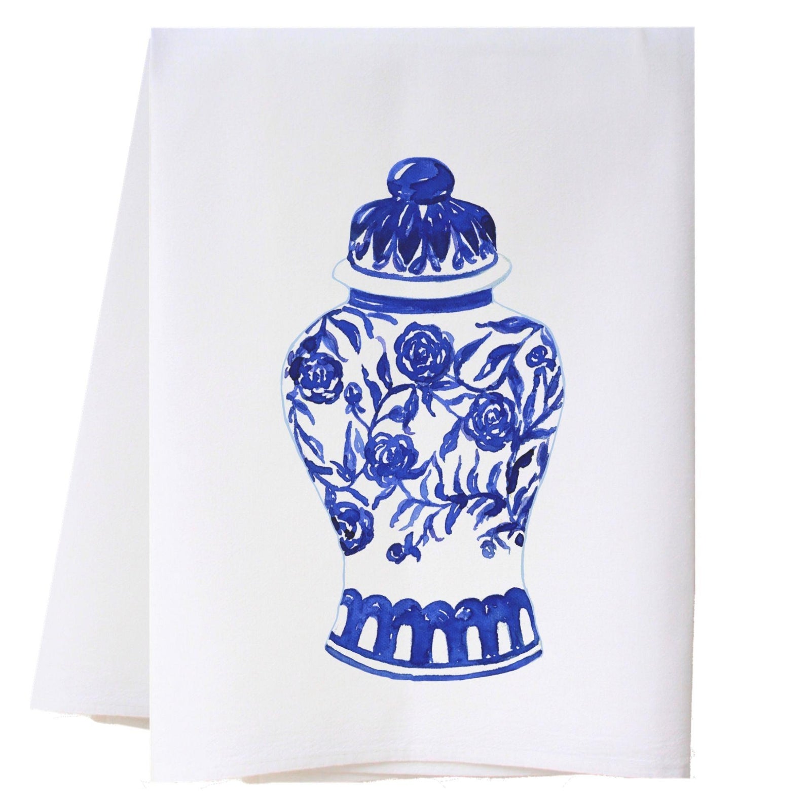 Blue And White Ginger Jar Kitchen Towel Kitchen Towels - Southern Sisters