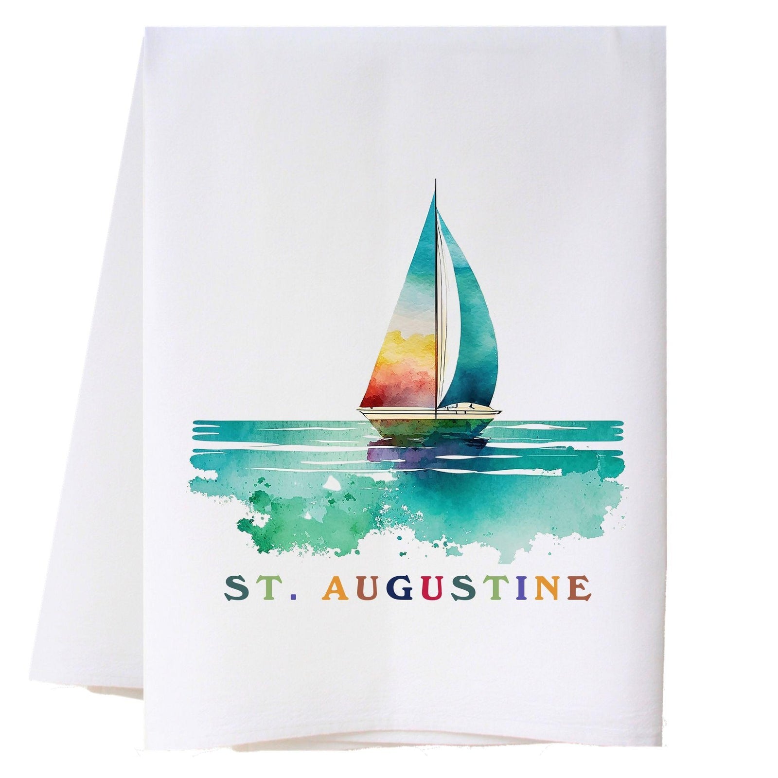 Boat On Ocean Kitchen Towel Kitchen Towels - Southern Sisters