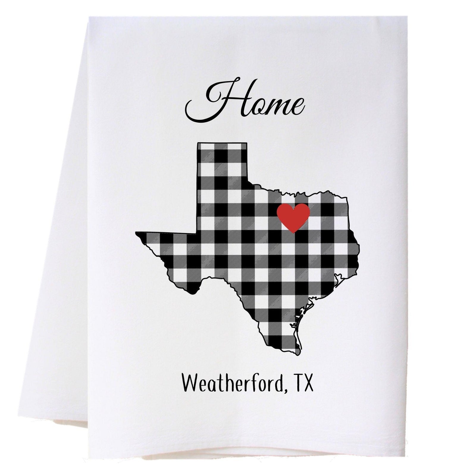 Buffalo Check State Heart Kitchen Towel Kitchen Towels - Southern Sisters