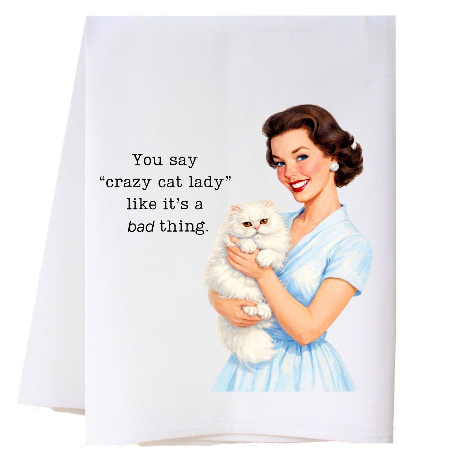 Cat Lady Kitchen Towel