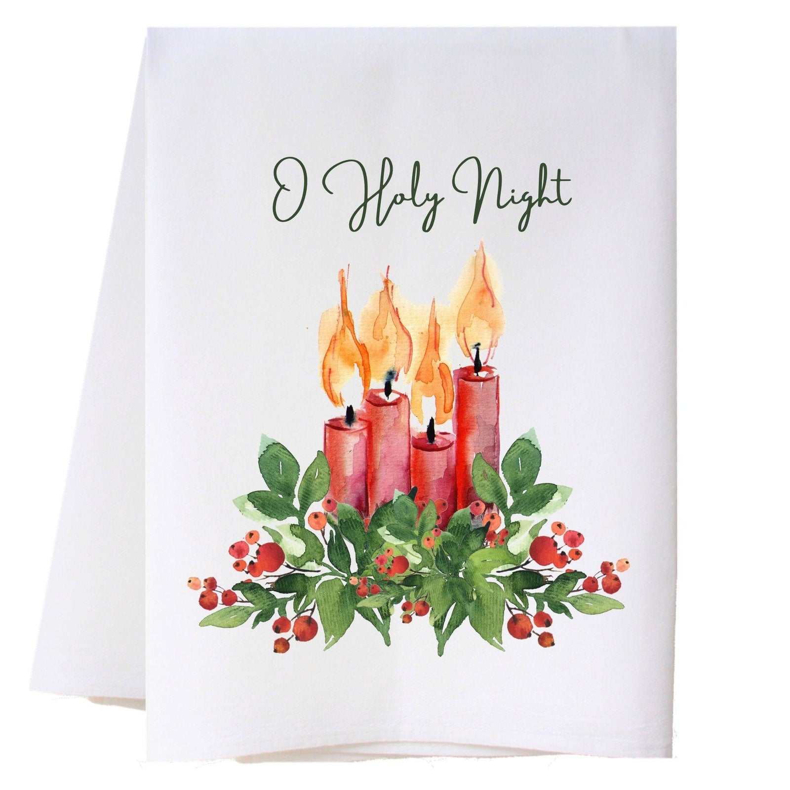 Christmas Candles Kitchen Towel