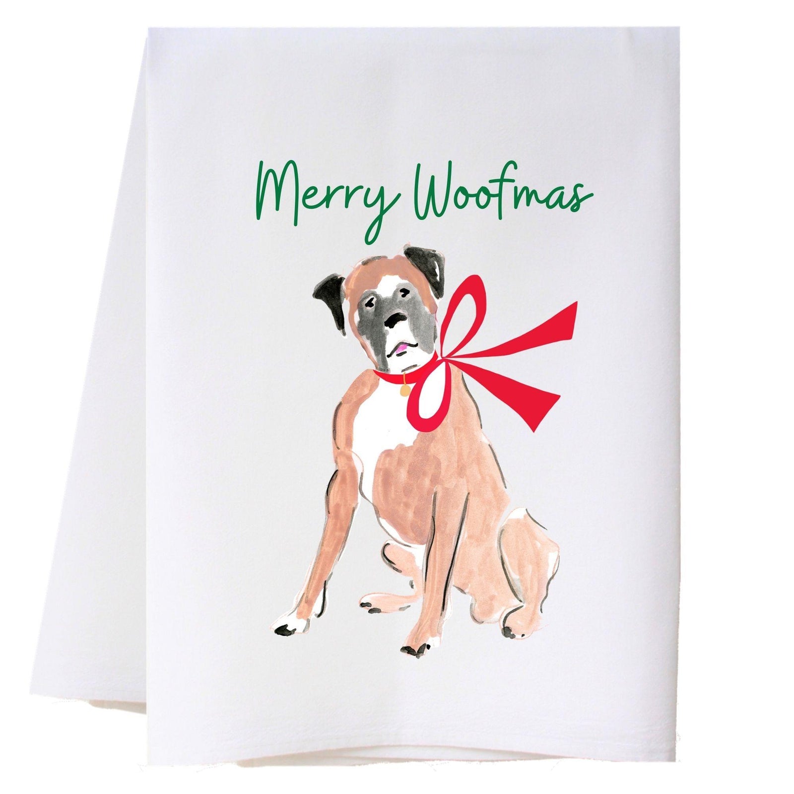 Christmas Dog 2 Kitchen Towel