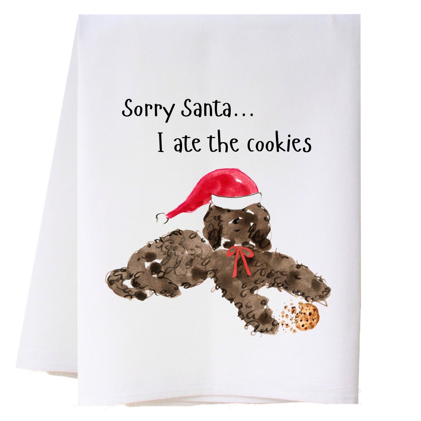 Christmas Dog 3 Kitchen Towel