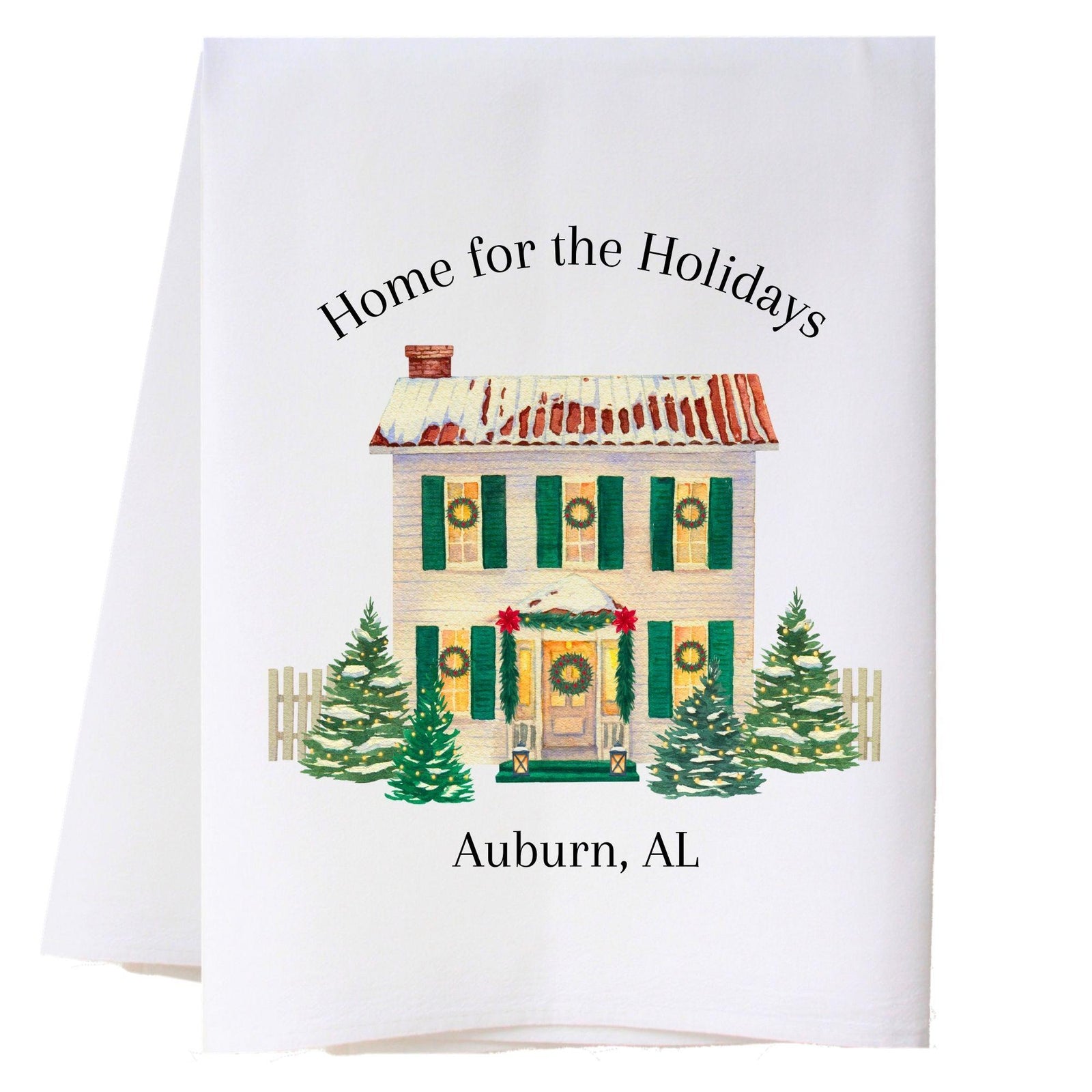Christmas House Kitchen Towel