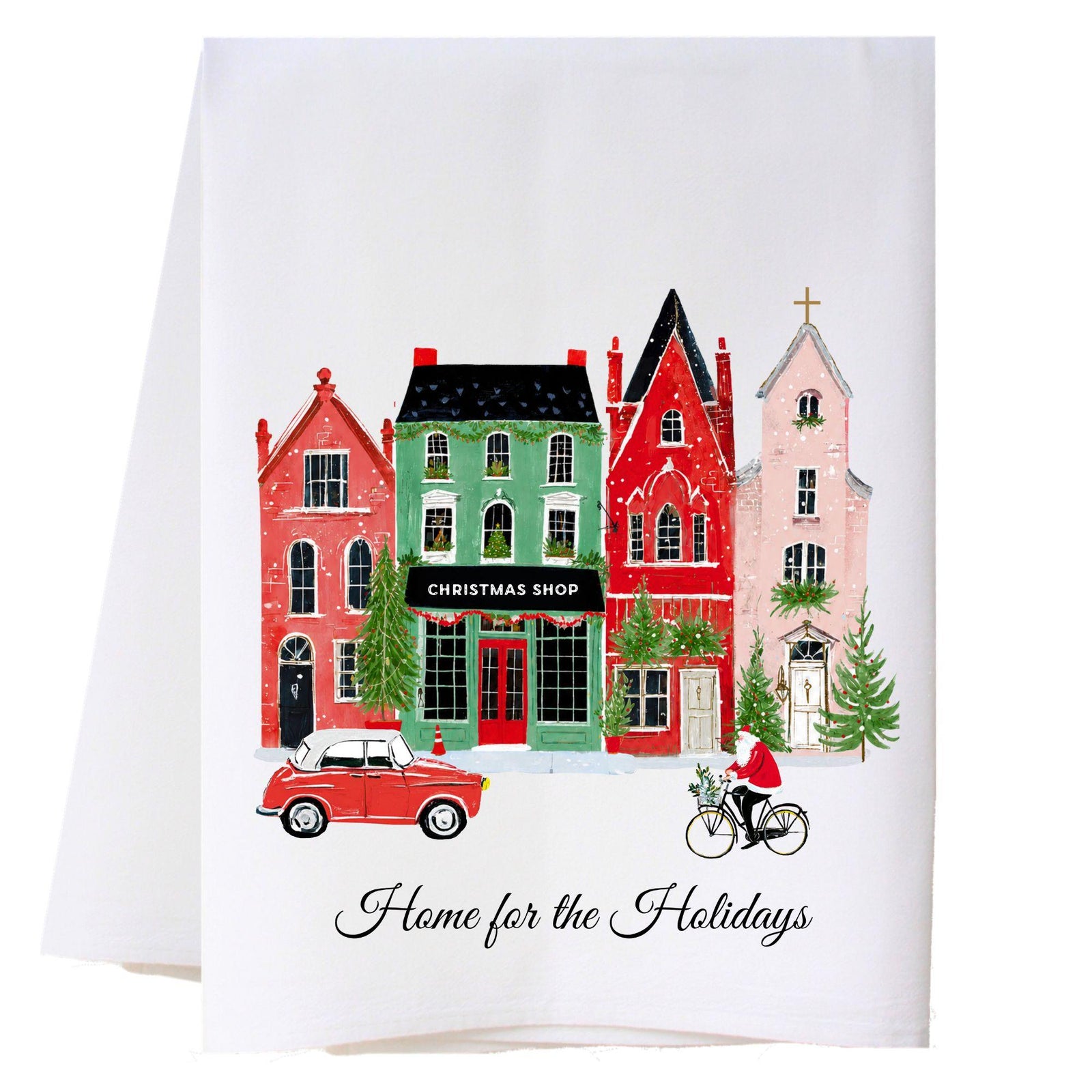 Christmas Village Kitchen Towel
