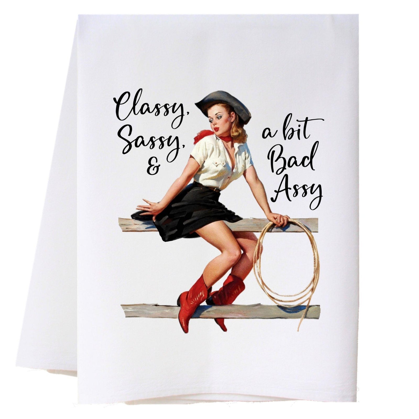 Classy Cowgirl Kitchen Towel