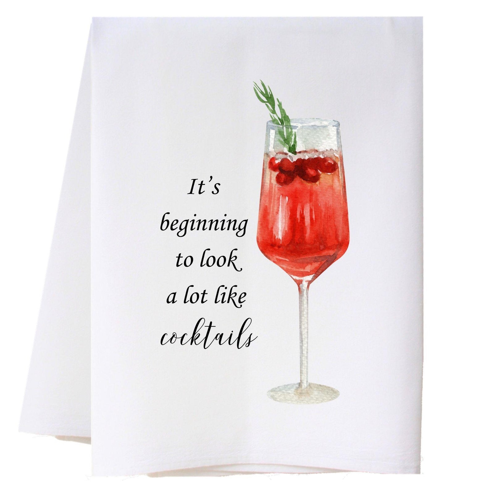 Cocktails Kitchen Towel