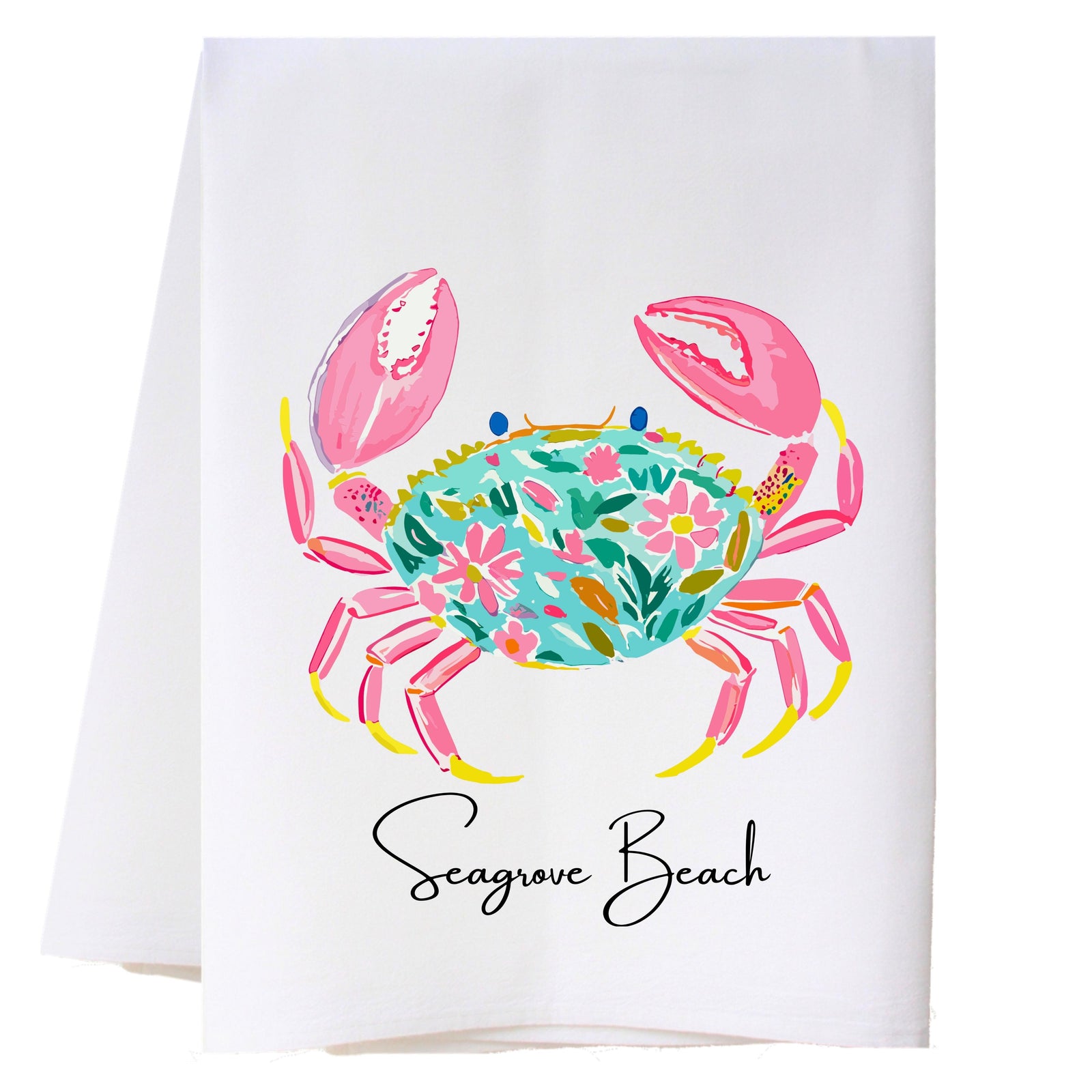 Colorful Crab Kitchen Towel