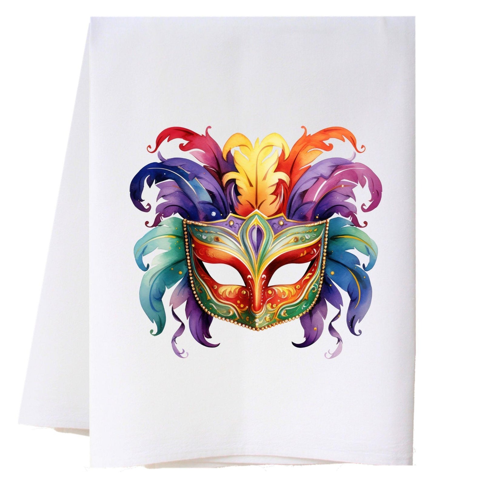 Colorful Mask Kitchen Towel