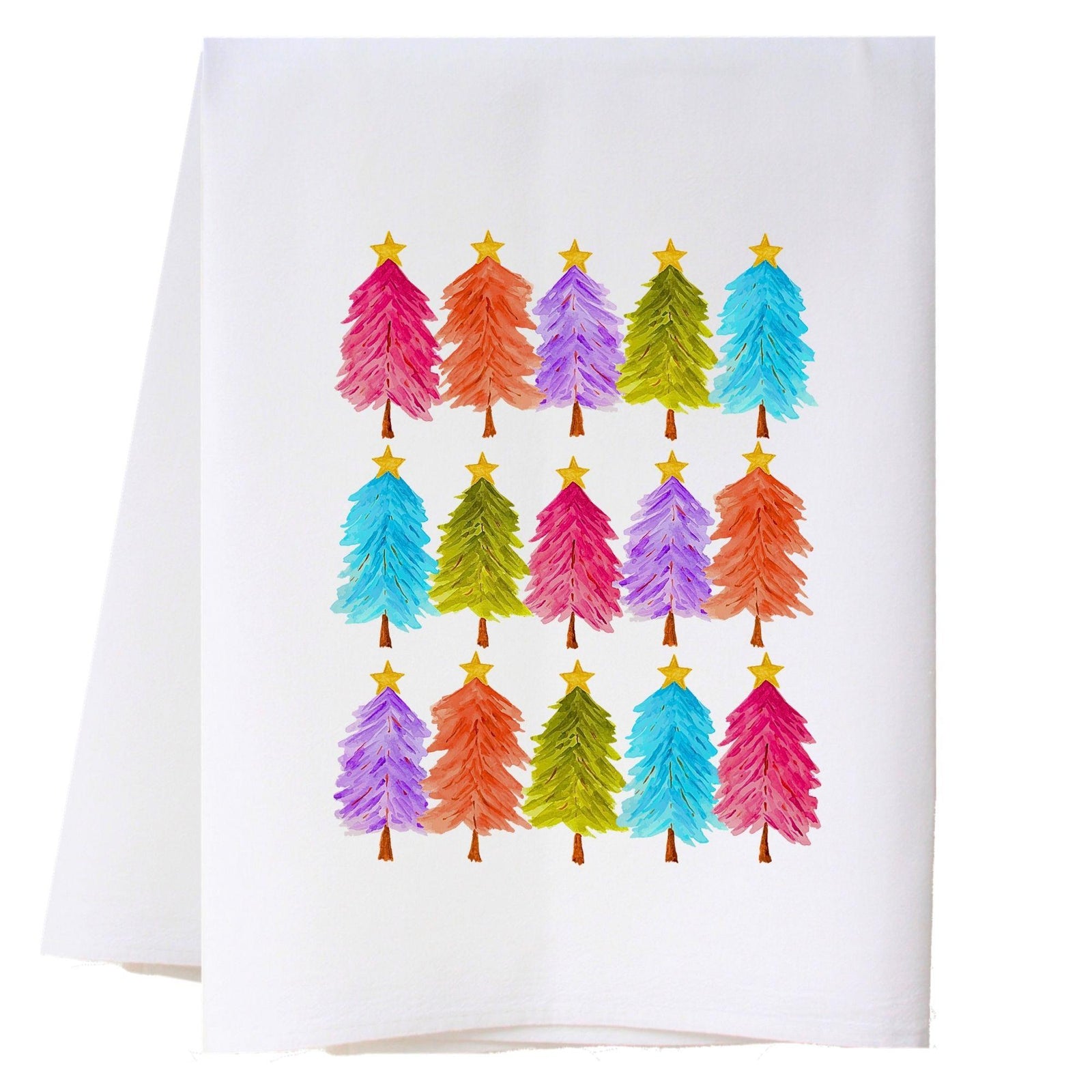 Colorful Trees Kitchen Towel