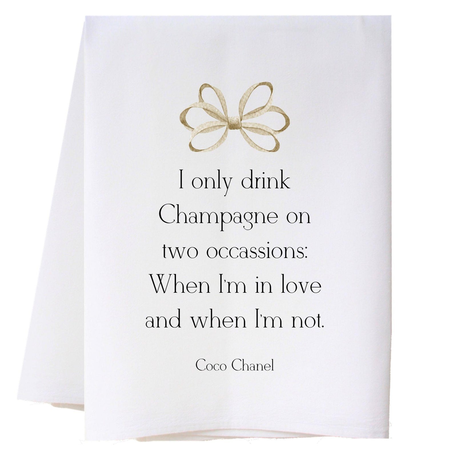 Drink Champagne Kitchen Towel