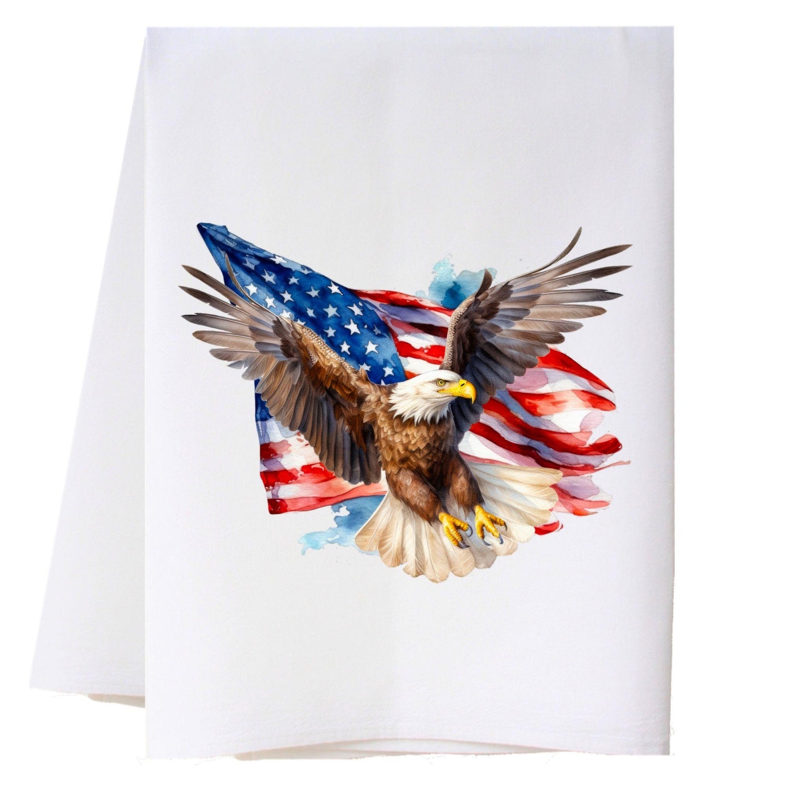 Eagle And Flag Kitchen Towel