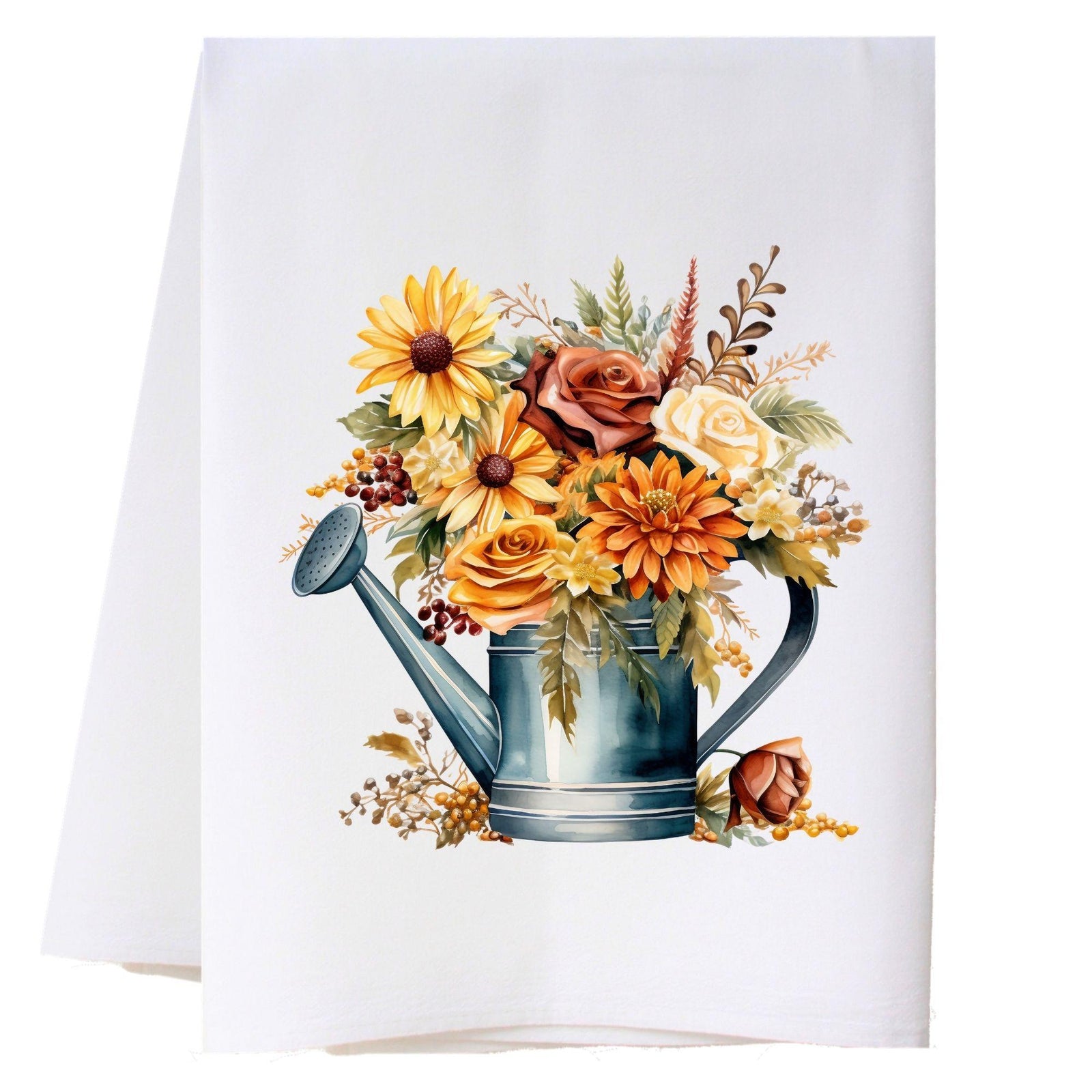 Fall Bouquet In Pitcher Kitchen Towel Kitchen Towels - Southern Sisters