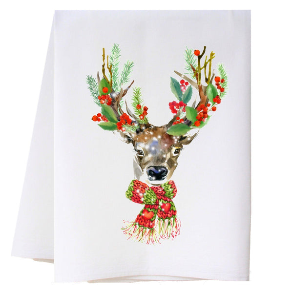 Festive Reindeer Kitchen Towel