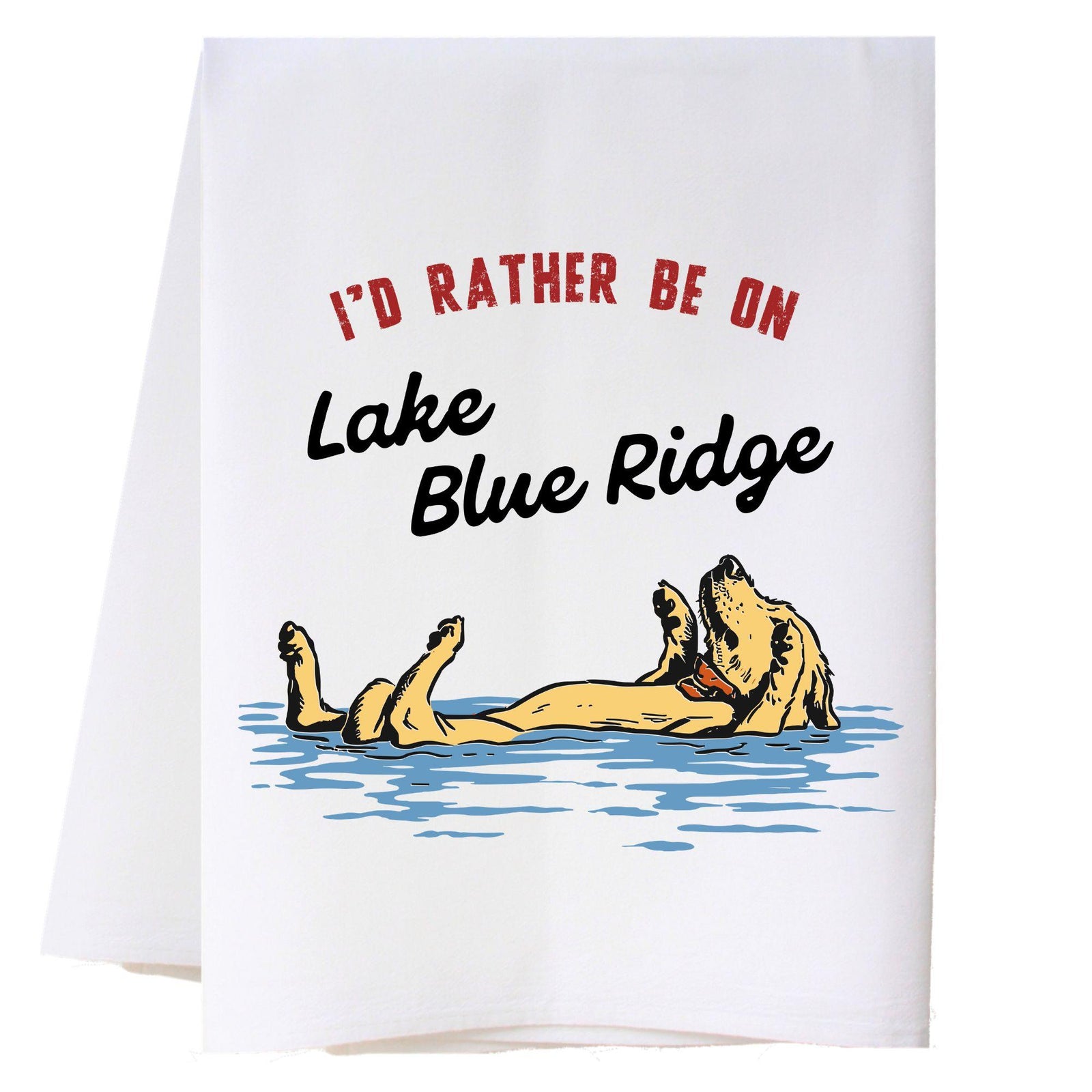 Floating Dog Kitchen Towel