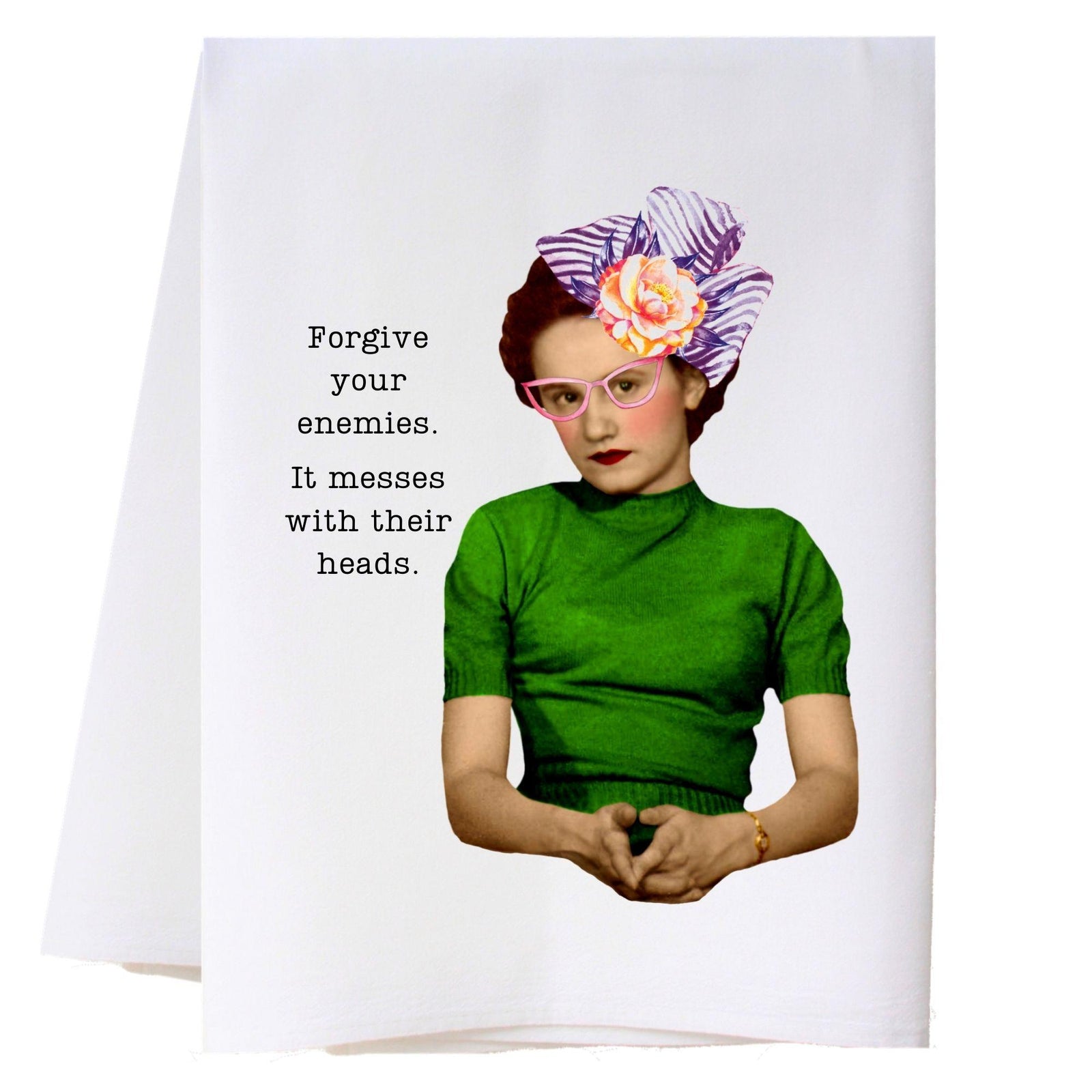 Forgive Your Enemies Kitchen Towel