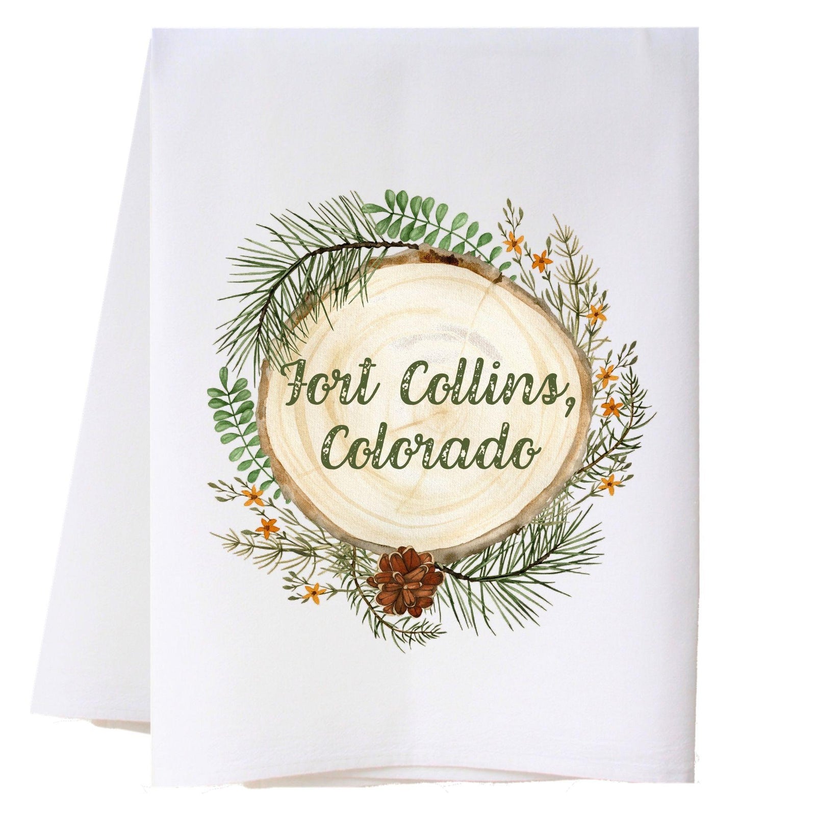 Hometown Wood Kitchen Towel