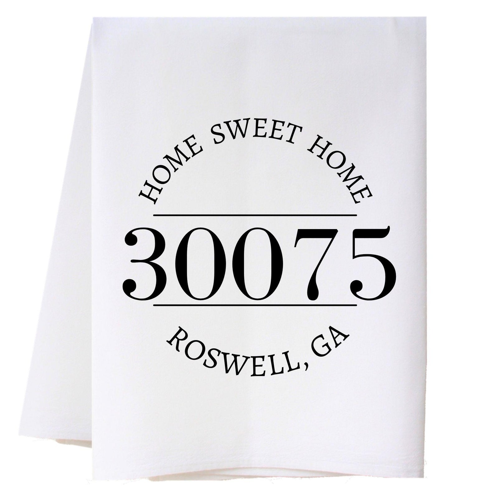 Hometown Zip Code Kitchen Towel Kitchen Towels - Southern Sisters