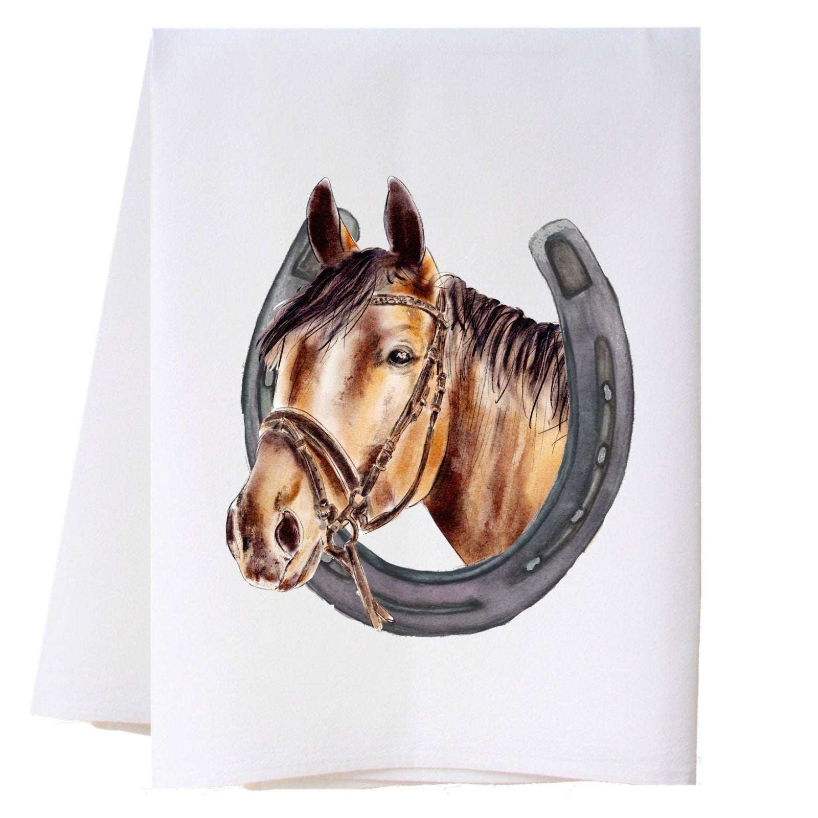 Horse In Horseshoe Kitchen Towel