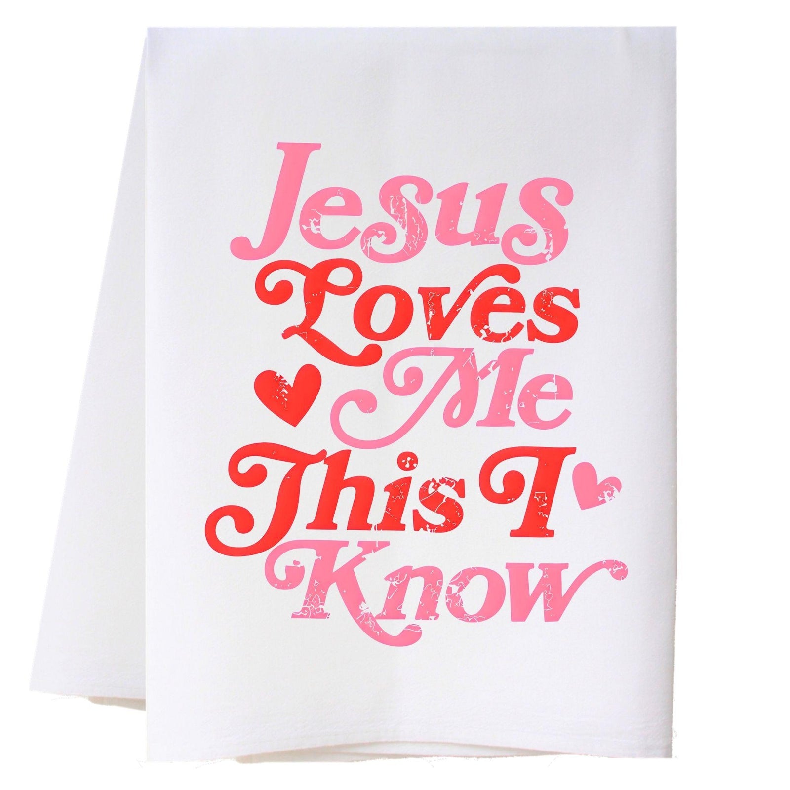 Jesus Loves Me Kitchen Towel
