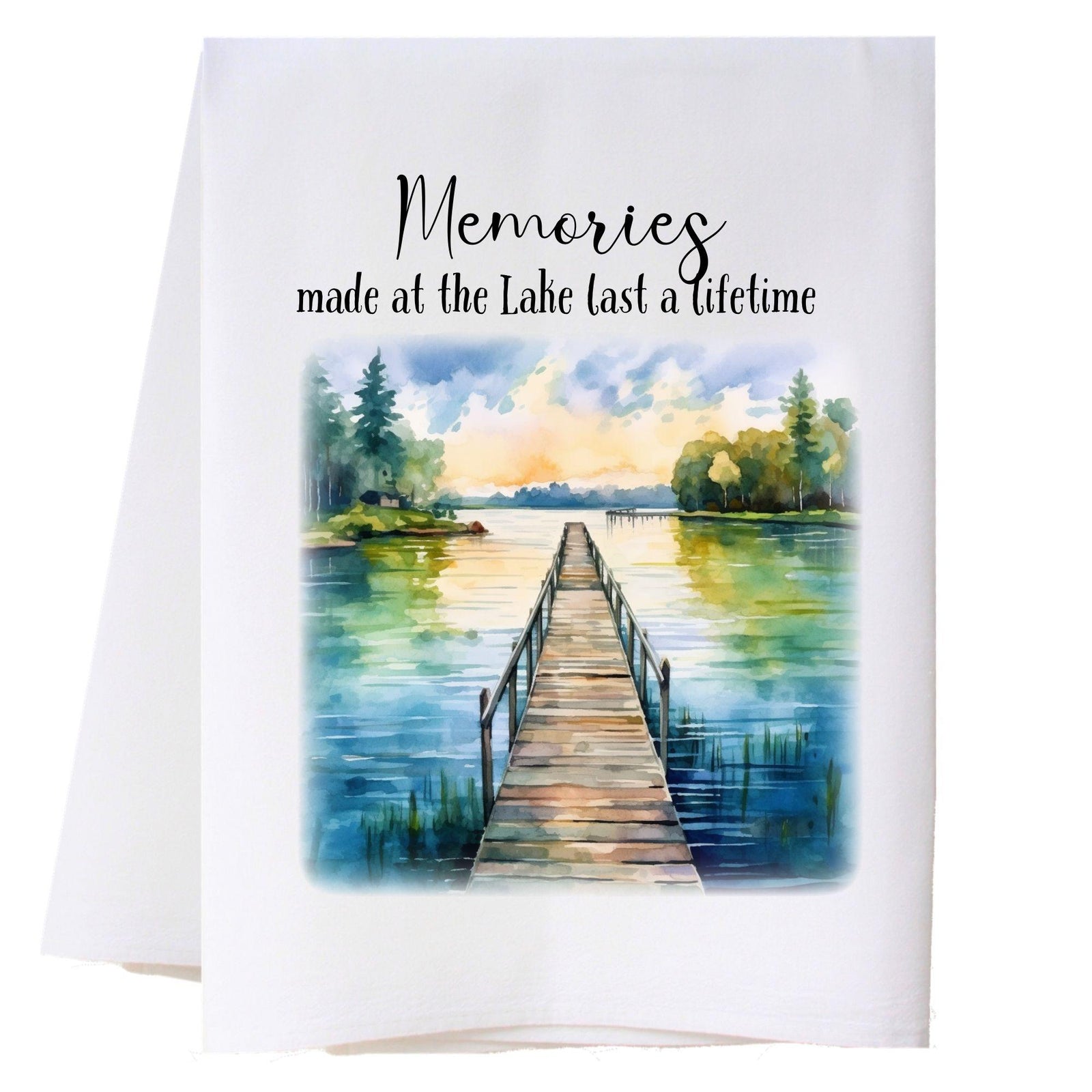 Lake Dock Kitchen Towel