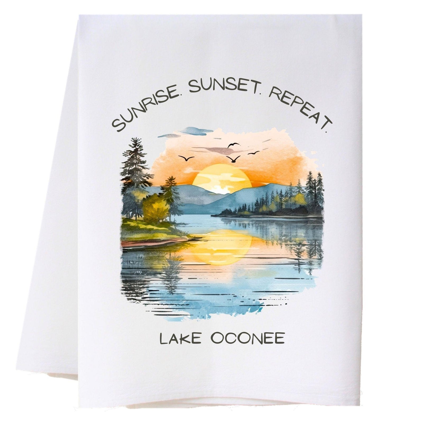 Lake Sunrise Kitchen Towel