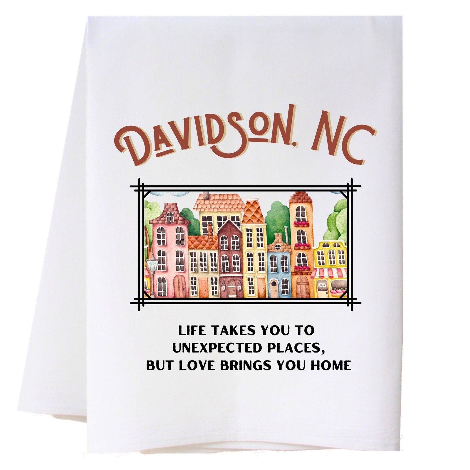 Love Brings You Home Kitchen Towel